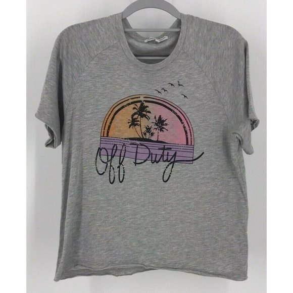 Rebecca Minkoff Off Duty Gray T-Shirt Size XS - Picture 1 of 6